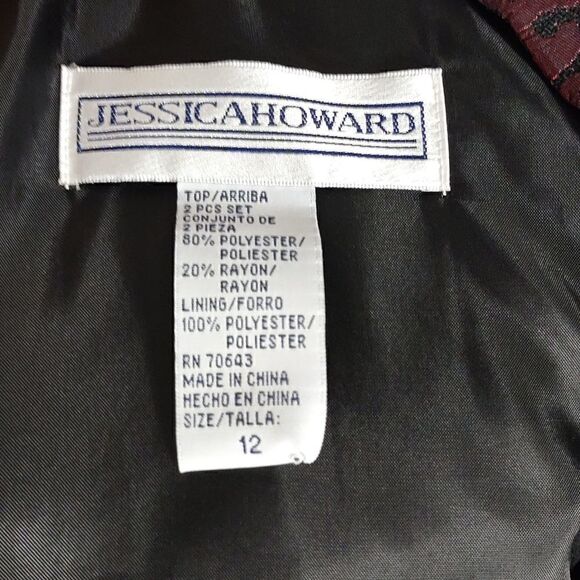 Vtg.2pc. Jessica Howard Lace Skirt Suit - Picture 8 of 10